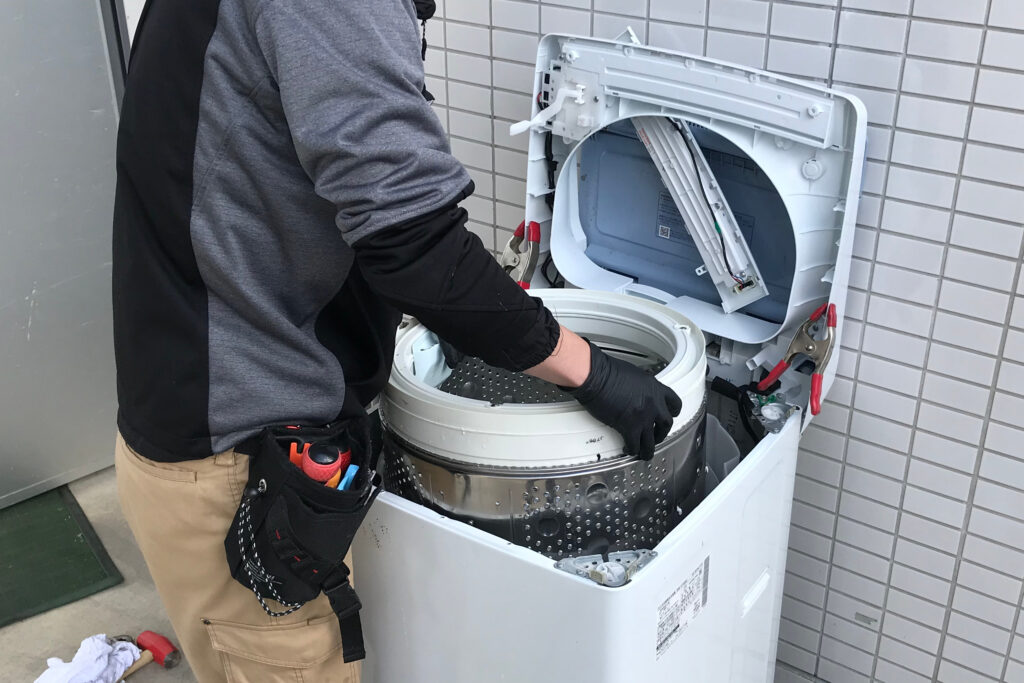 洗濯槽クリーニング　作業の流れ6　組立